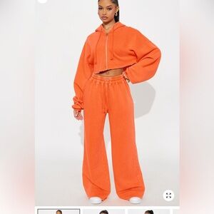 Fashion nova fleece pant set